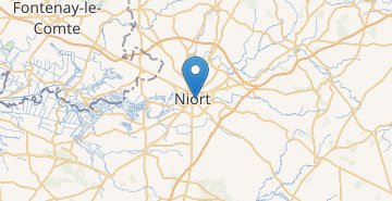 Mapa Niort