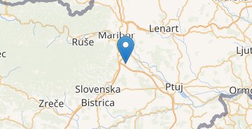 Map Maribor airport Edvard Rusjan