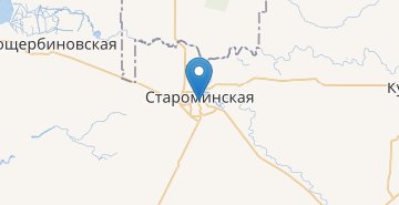 Mapa Starominskaya