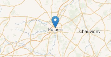 Mapa Poitiers