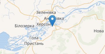 Mapa Tsiurupynsk