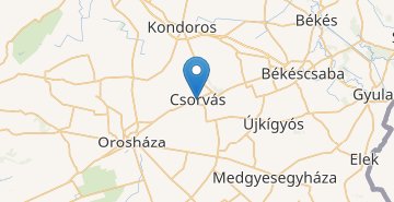 地图 Csorvas