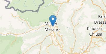 地图 Merano 