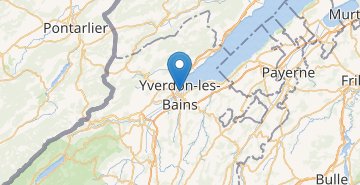 地図 Yverdon-les-Bains