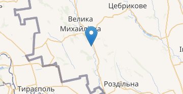 Карта Новосёловка (Великомихайловский р-н)