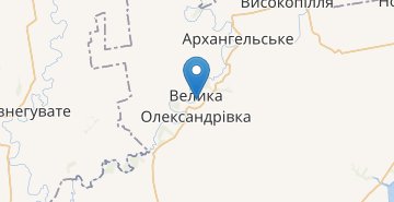 Kaart Velyka Oleksandrivka (Khersonska obl.)