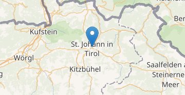 Mapa Sankt Johann in Tirol