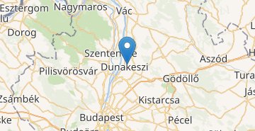 Karte Dunakeszi 