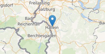 Mapa Hallein