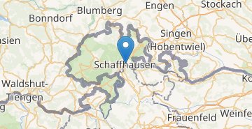 Mapa Schaffhausen