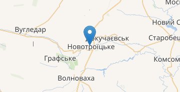 Mapa Novotroitske (Donetska obl.)