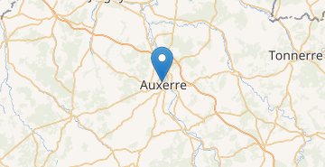Kaart Auxerre