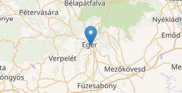Mapa Eger
