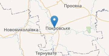 Zemljevid Pokrovske (Dnipropetrovska obl.)