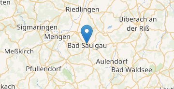 Kaart Bad Saulgau