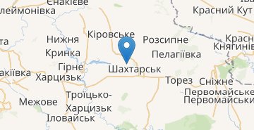 Mapa Shakhtarsk