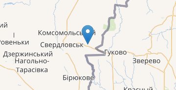 Zemljevid Chervonopartizansk