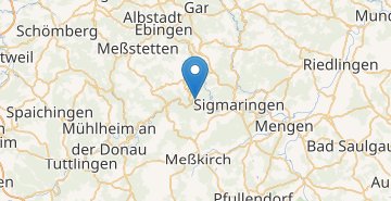 Kaart Sigmaringen