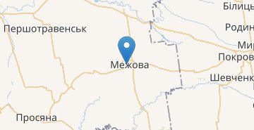 地図 Mezhova (Mizhivskyj r-n)
