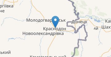 Mapa Krasnodon