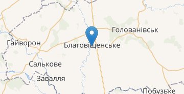 Карта Благовещенское (Кировоградская область