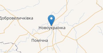 Mapa Novoukrainka