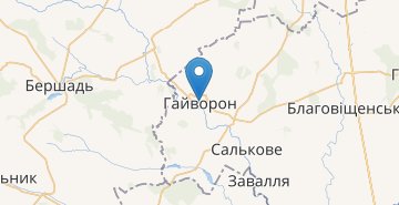 Mapa Gaivoron (Kirovogradska obl.)