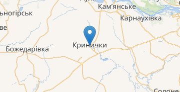 Карта Кринички (Днепропетровская обл.)