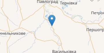 地図 Velikoaleksandrovka, Vasil'kovskij r-n, Dnepropet.