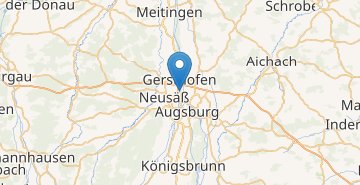 Kaart Augsburg
