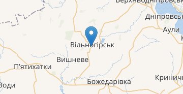 Kaart Vilnohirsk