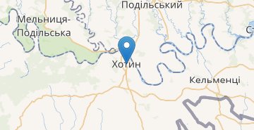 Mapa Khotyn (Chernivetska obl.)