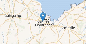 Mapa Saint-Brieuc