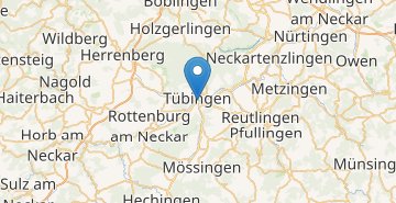 Mapa Tubingen