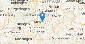 Мапа Метцінген