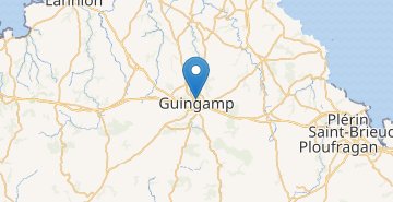Zemljevid Guingamp
