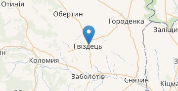 Карта Гвоздец (Ивано-Франковская обл.)