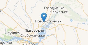 Мапа Новомосковськ