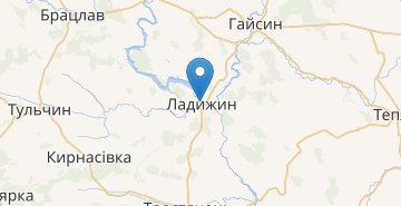 Mapa Ladyzhyn