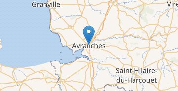 Zemljevid Avranches