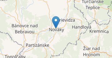 Kaart Nováky