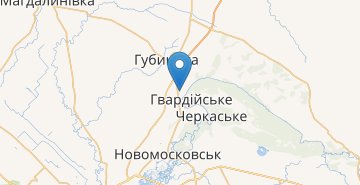 Карта Вольное, Новомосковский р-н