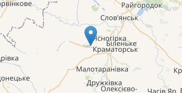 Mapa Oleksandrivka (Donetska obl.)