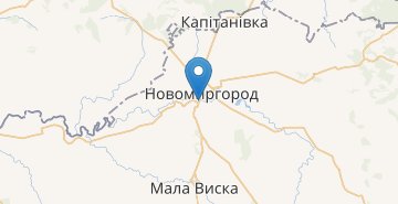 Kaart Novomyrhorod