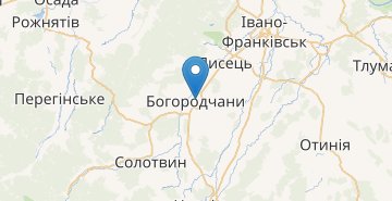 地図 Bohorodchany