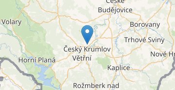 Mapa Český Krumlov