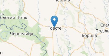 Mapa Tovste (Ternopilska obl.)