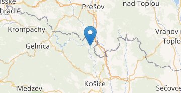 Zemljevid Kysak