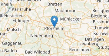 Map Pforzheim