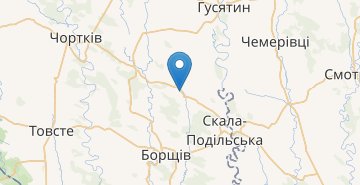 Карта Лосяч (Борщёвский р-н)